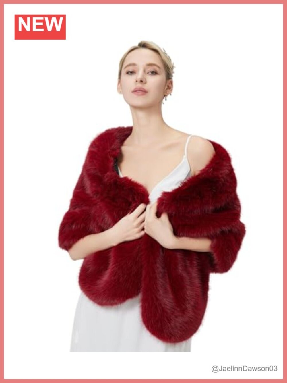 Faux Fur Wrap Shawl Shrug Soft Warm Scarf Cape Stole Winter Bridal